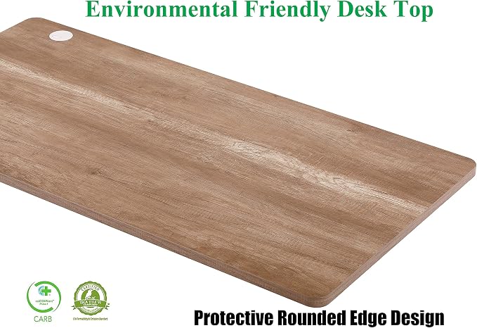 UNICOO Melamine 47.2 x 23.6 Inch Universal Table Top for Standard and Sit to Stand Height Adjustable Home and Office Desk Frames (Tabletop 47.2 - Gray Oak)
