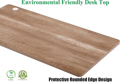 UNICOO Melamine 47.2 x 23.6 Inch Universal Table Top for Standard and Sit to Stand Height Adjustable Home and Office Desk Frames (Tabletop 47.2 - Gray Oak)