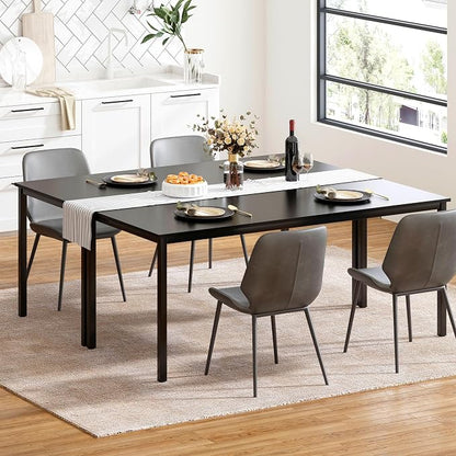 Computer Desk, 71 inches Desk & Workstations for Home Office, Writing Study Corner Desk, Modern Simple Style Laptop Table, Easy to Assemble, Black