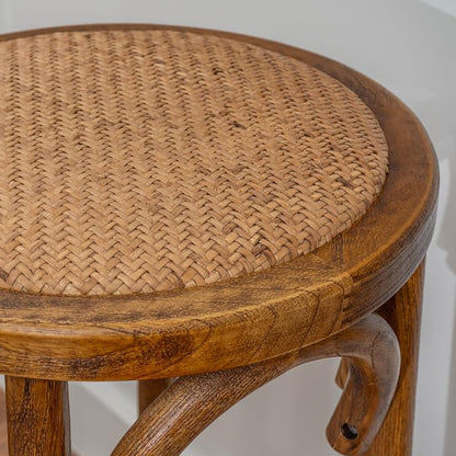 Linon Home Décor Tampa Walnut Backless Bar Stool,