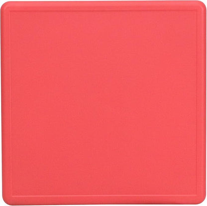Flash Furniture Wren 24'' Square Red Plastic Height Adjustable Activity Table