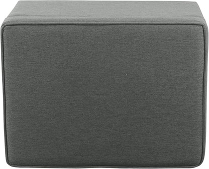 HomePop 24" Storage Ottoman - Gray