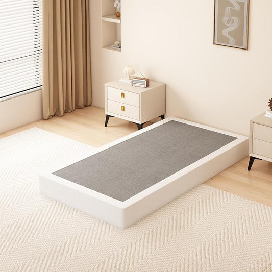 DORITRON 7 Inch Twin Size Box Spring, 1500lbs Heavy Duty Box Spring Twin Bed Base Metal Mattress Foundation, Easy Assembly, Noise Free