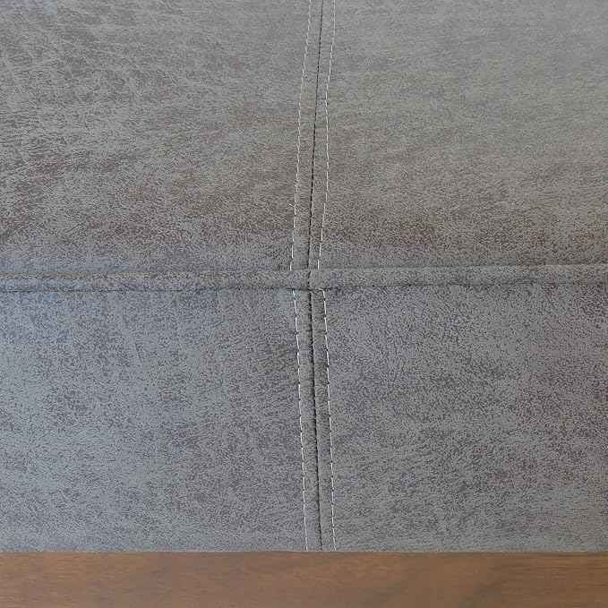 Christopher Knight Home Hillman Cocktail Ottoman, Slate + Walnut