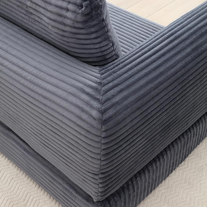 82-Inch Foldable Loveseat Boneless Cloud Couch, Modern Compressed Foam Daybed Floor Mattress Sleeper Sofa, 2-in-1 Boneless Convertible Sofa in a Box,No Assembly Required