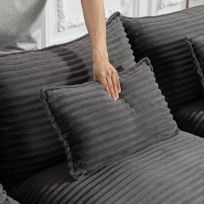 Boneless Couch Sectional Sofas Cloud Couches for Living Room | 74.8'' Modern Modular Cloud Sofa with Pillows for Bedroom