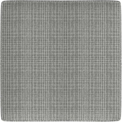 HomePop 18" Classic Square Storage Ottoman - Sage Mini Grid Pattern