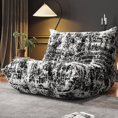 WHGBJA Bean Bag Chair for Adults, Lazy Bean Bag Sofa for Bedroom, Living Room, Reading, Gaming Floor Sofa Chair, Boneless, Comfy
