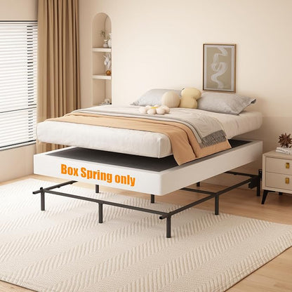 DORITRON 7 Inch Box Spring for Queen Bed Base, 3000lbs Heavy Duty Queen Size Box Spring Metal Mattress Foundation, Easy Assembly, Noise Free