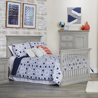 Baby Cache Vienna 4 in 1 Convertible Crib, Ash Grey