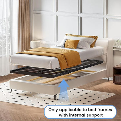 Superay 2 Inch Twin XL Box Spring Low Profile, Heavy Duty Metal Box Spring Bed Base, Bunkie Board Bed Slat Replacement, Mattress Foundation, Easy Assembly, Noise Free