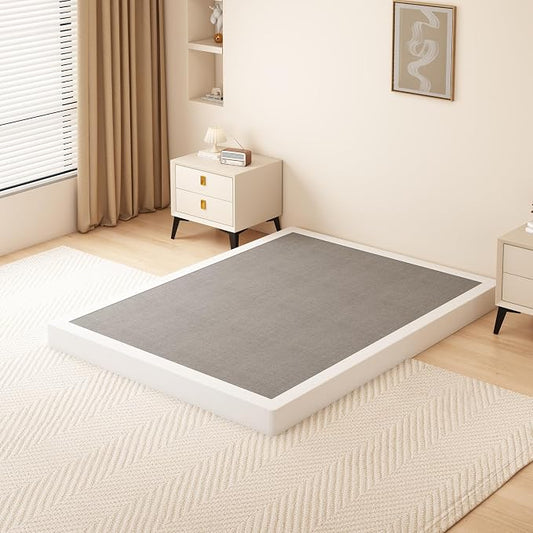 DORITRON 5 Inch California King Box Spring Only, 3000lbs Heavy Duty Cali King Box Spring Bed Base Metal Mattress Foundation, Easy Assembly, Noise Free