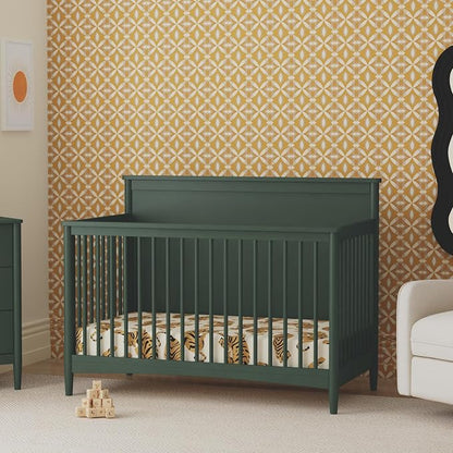 Davinci Frem 4-in-1 Convertible Crib in Forest Green, GREENGUARD Gold Certified