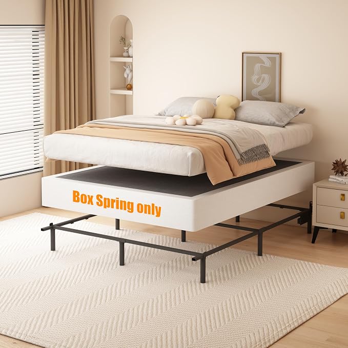 DORITRON 9 Inch Queen Box Spring, 3000lbs Heavy Duty Metal Box Spring Queen Size Bed Base Mattress Foundation, Easy Assembly, Noise Free