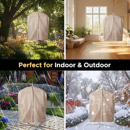 ADVOKAIR Hammock Chair Swing, Heavy-Duty Hanging Rope Swing Seat Supports 500 Lbs, Ideal for Outdoor Patio, Backyard, Porch, Deck & Indoor Bedroom Use