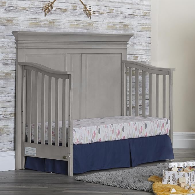 Baby Cache Vienna 4 in 1 Convertible Crib, Ash Grey