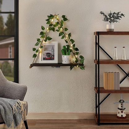 JOPSTDI Floating Shelves for Wall, Plant Wall Decor, Hanging Shelf, Cottage Core Decor, Room Decor Aesthetic, Trinket Shelf, Two-Piece Set, No Drilling