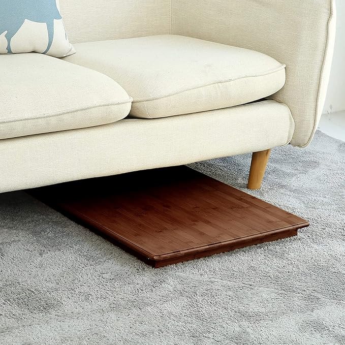 UNICOO Bamboo Folding Table, Coffee Table, Kids Rectangular Foldable Activity Table for Arts, Crafts, Study & Picnic, Eco-Friendly, Space-Saving Design, No Assembly Required (Antique Brown)