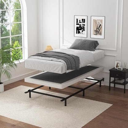OSASET Low Profile Box Spring Twin - 3 Inch Box Spring for Twin Heavy Duty Bed Foundation Metal Bed Base Easy Assembly