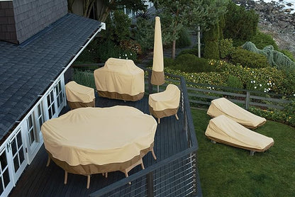 Classic Accessories Veranda Water-Resistant 56 Inch Round Fire Pit Table Cover, Outdoor Firepit Cover
