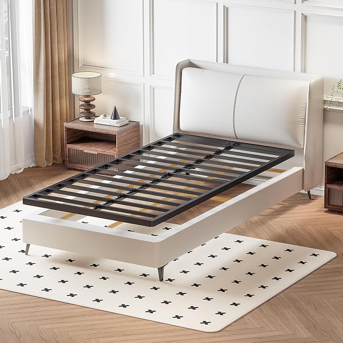 Superay 2 Inch Twin XL Box Spring Low Profile, Heavy Duty Metal Box Spring Bed Base, Bunkie Board Bed Slat Replacement, Mattress Foundation, Easy Assembly, Noise Free
