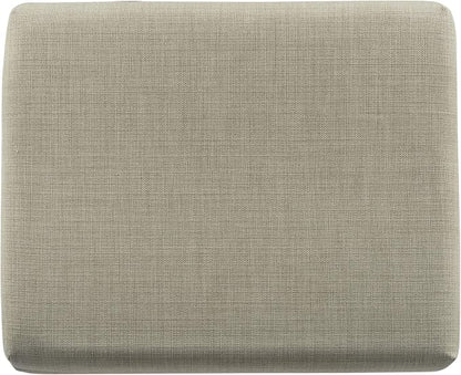 HomePop 22" Medium Rectangular Storage Ottoman - Tan Linen