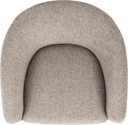 HomePop 360° Swivel Barrel Accent Chair - Midtone Gray Fabric