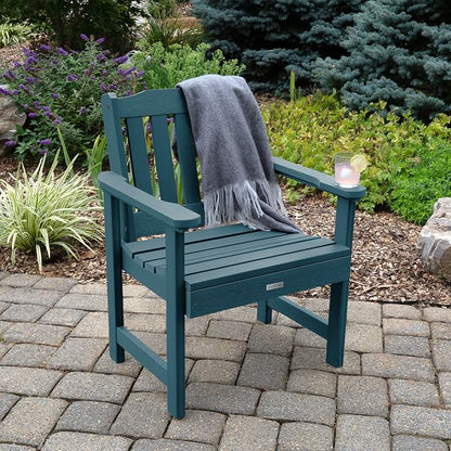 Highwood AD-KITCHGL2-NBE 2 Lehigh Garden Chairs with 1 Square Side Table 3-Piece Set, Nantucket Blue