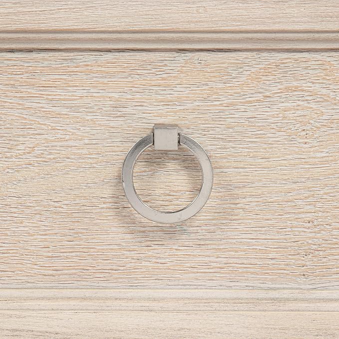 Coaster Home Furnishings - Pembroke - Wood - 6-Drawer Bedroom Dresser with Stepped Trim, Ring Pulls and Coastal Style - Bedroom - Washed Oak - 215923
