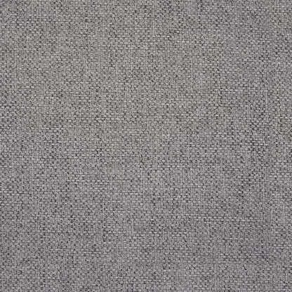 HomePop 18.5" Round Storage Ottoman with Nailheads - Grey Woven