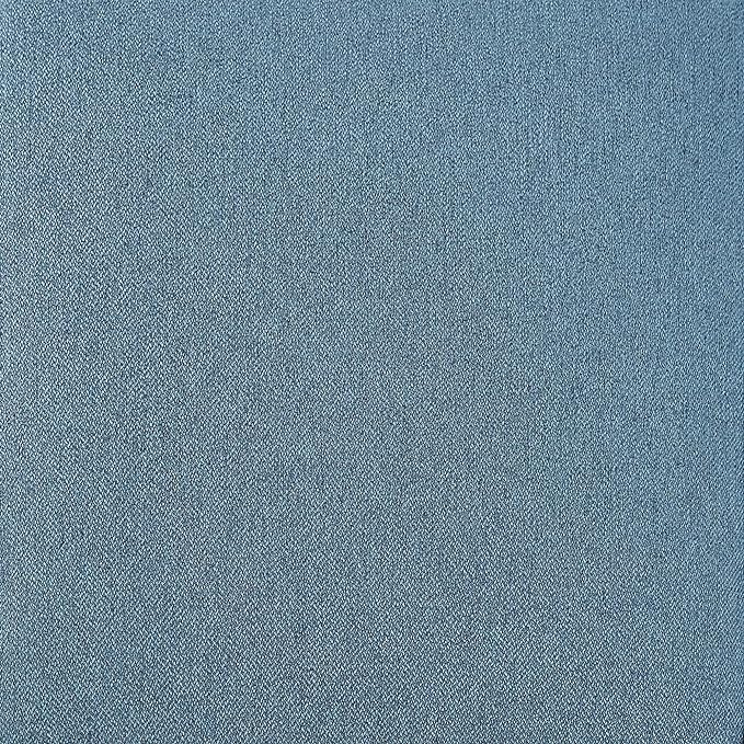 Amazon Basics Small Ottoman Foot Rest, Mid-Century Modern X Square Upholstered Fabric Stool for Living Room, Bedroom, Entryway, Extra Seating, 20" W x 18" D x 18" H, Indigo Blue