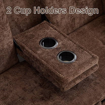 57.48" Convertible Sofa Bed with Cup Holder, Pull Out Sleeper Sofa Bed with USB Charging Ports, 3 in 1 Convertible Sleeper Sofa Bed for Living Room, Apartment, Bedroom, RV, Brown