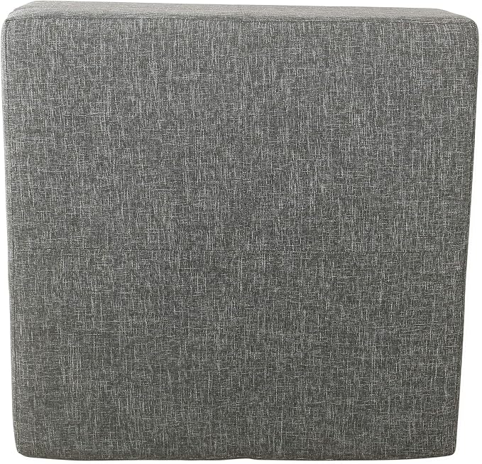 HomePop 32" Square Storage Ottoman - Slate Gray