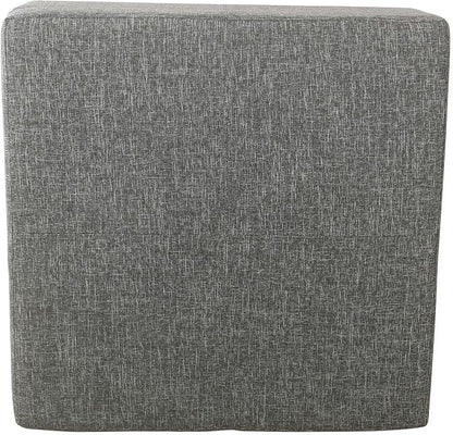 HomePop 32" Square Storage Ottoman - Slate Gray