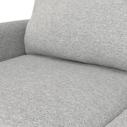 SIMPLIHOME Livingston 76" Wide x 33" High Sofa in Mist Grey Woven-Blend Fabric, Handcrafted Loveseat Couch for Living Room or Family Room, Mid-Century Modern Style, Solid Wood Frame