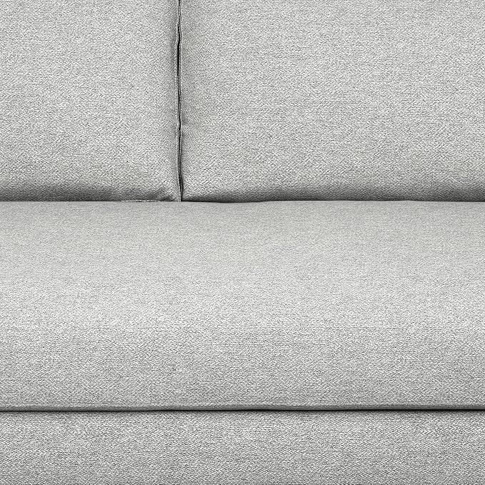 SIMPLIHOME Morrison Right Sectional Sofa in Woven-Blend Recycled Polyester Fabric, Mist Grey, 102-inches Wide, L-Shaped Couch with Right Chaise for the Living Room and Family Room