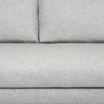 SIMPLIHOME Morrison Right Sectional Sofa in Woven-Blend Recycled Polyester Fabric, Mist Grey, 102-inches Wide, L-Shaped Couch with Right Chaise for the Living Room and Family Room