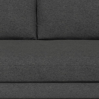 SIMPLIHOME Morrison Right Sectional Sofa in Woven-Blend Recycled Polyester Fabric, Charcoal Grey, 102-inches Wide, L-Shaped Couch with Right Chaise for the Living Room and Family Room